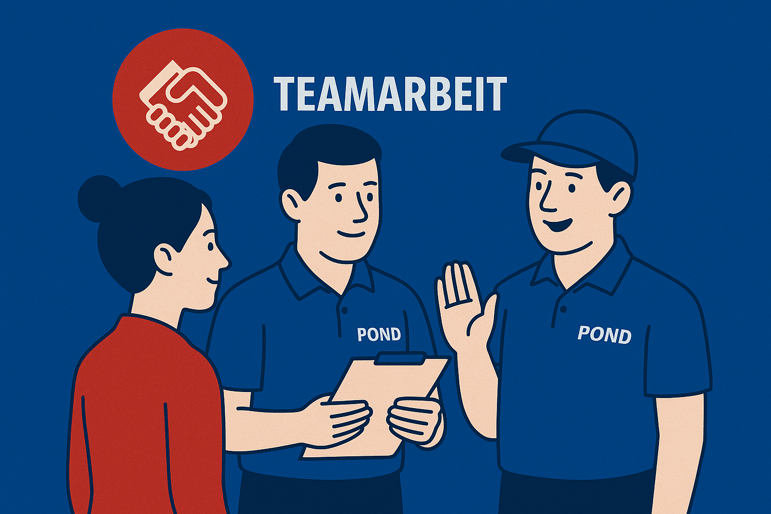 Teammitglieder arbeiten zusammen in einem kreativen Umfeld, um gemeinsame Ziele zu erreichen und Ideen auszutauschen.